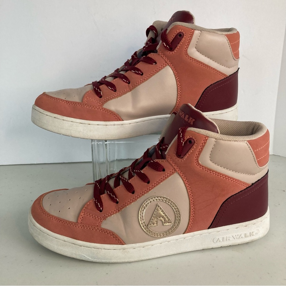 Womens Airwalk Dollz-J Pink Multi High Top Sneaker Tennis Shoes Size 8.5 M